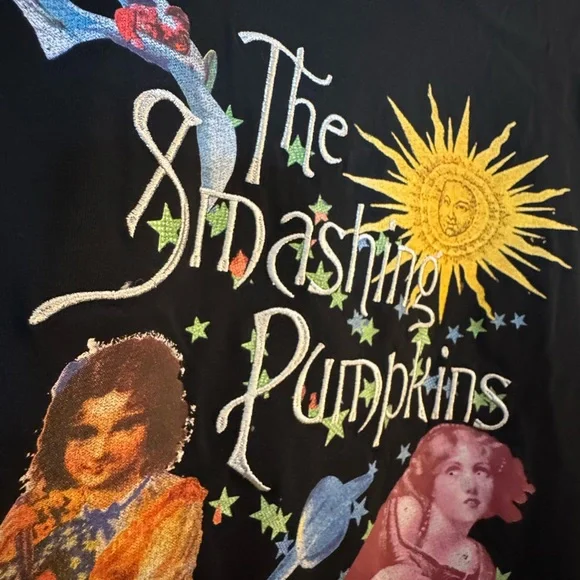 Smashing Pumpkins‎ Mellon Collie and the Infinite Sadness Embroidered T Shirt L - Picture 5 of 13